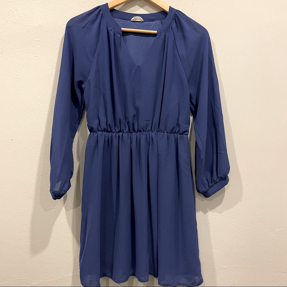 Blue Chiffon Dress